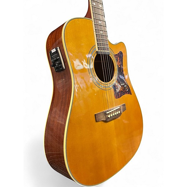 Used Epiphone DR500MCE Masterbuilt Natural Acoustic Electric Guitar