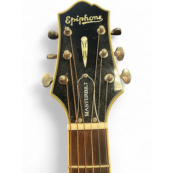 Used Epiphone DR500MCE Masterbuilt Natural Acoustic Electric Guitar