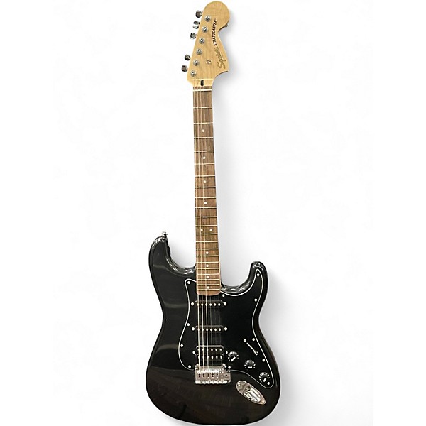Used Squier Affinity Stratocaster Black Solid Body Electric Guitar