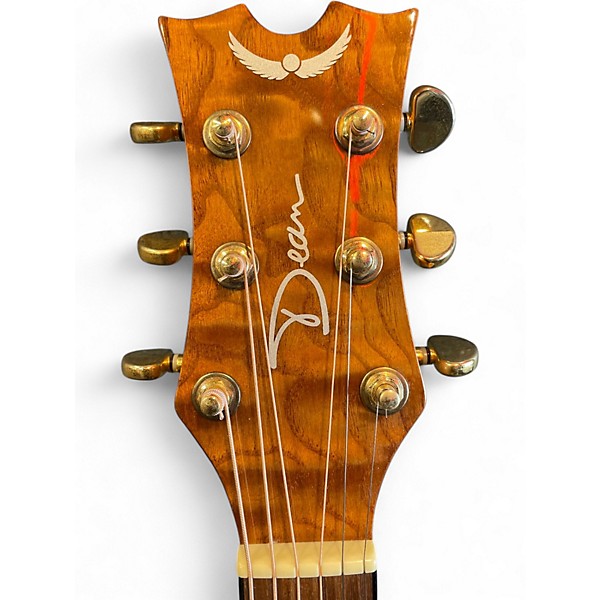 Used Dean AK48F Natural Acoustic Electric Guitar