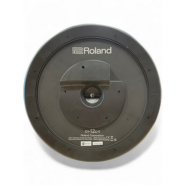 Used 2026 Roland CY-12C-T Thin Crash Cymbal Trigger Pad