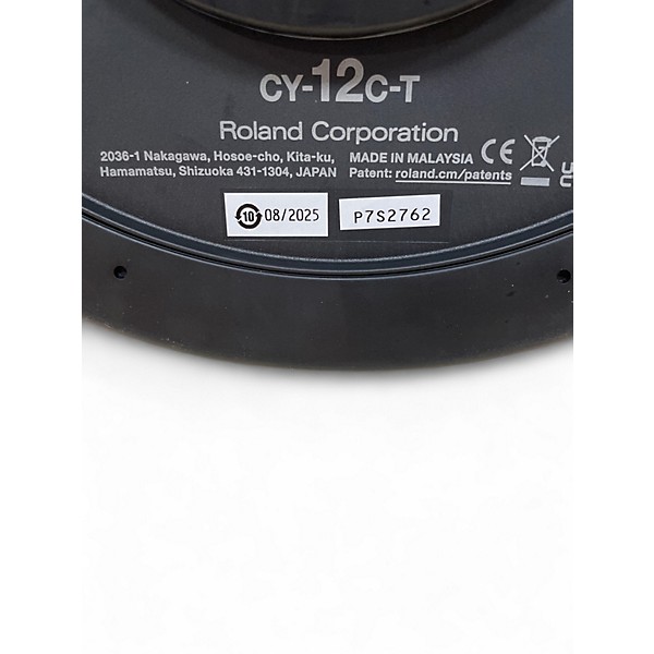 Used 2026 Roland CY-12C-T Thin Crash Cymbal Trigger Pad