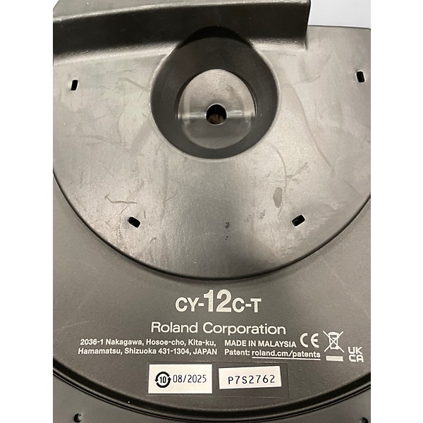 Used 2026 Roland CY-12C-T Thin Crash Cymbal Trigger Pad