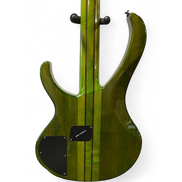 Used Ibanez BTB570FM Trans Green Electric Bass Guitar