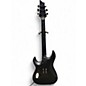 Used Schecter Guitar Research Damien 6 FR Black Solid Body Electric Guitar