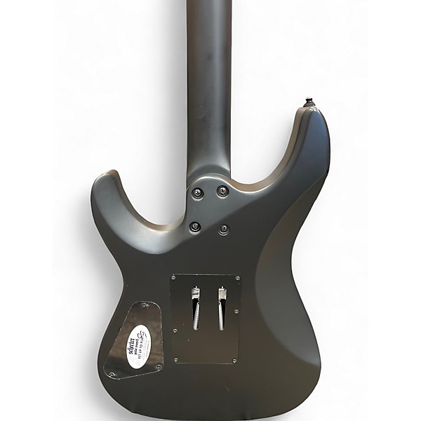 Used Schecter Guitar Research Damien 6 FR Black Solid Body Electric Guitar