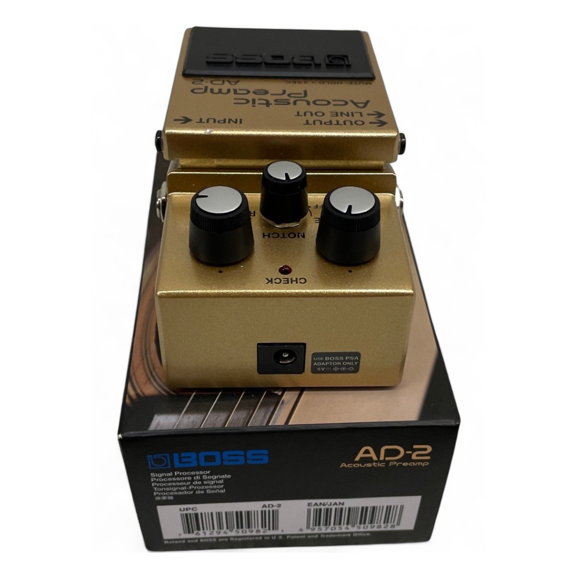 Used BOSS AD2 Acoustic Preamp Guitar Preamp | Guitar Center