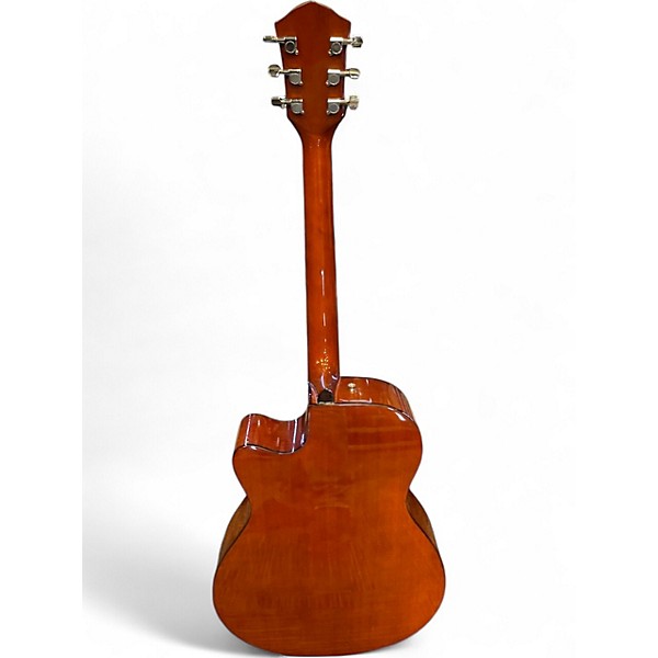 Used Fender FA135CE Concert All Mahogany Natural Acoustic Electric Guitar