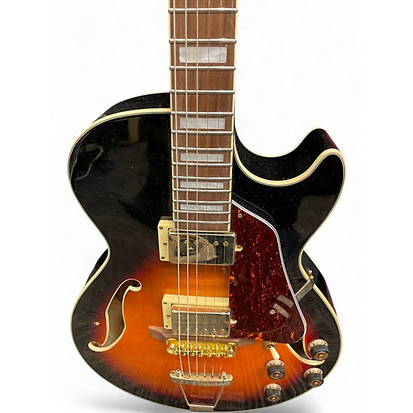 Used Ibanez AG75G 2 Color Sunburst Hollow Body Electric Guitar