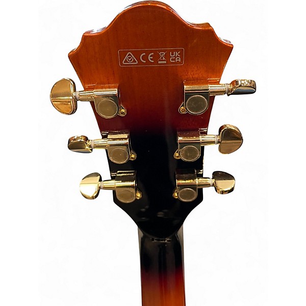 Used Ibanez AG75G 2 Color Sunburst Hollow Body Electric Guitar