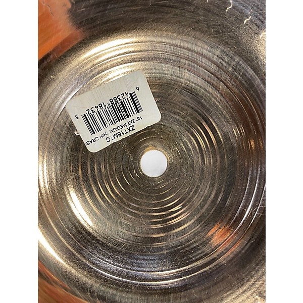 Used Zildjian 18in ZXT Medium Thin Crash Cymbal