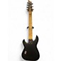 Used Schecter Guitar Research Damien 7 String Black Solid Body Electric Guitar