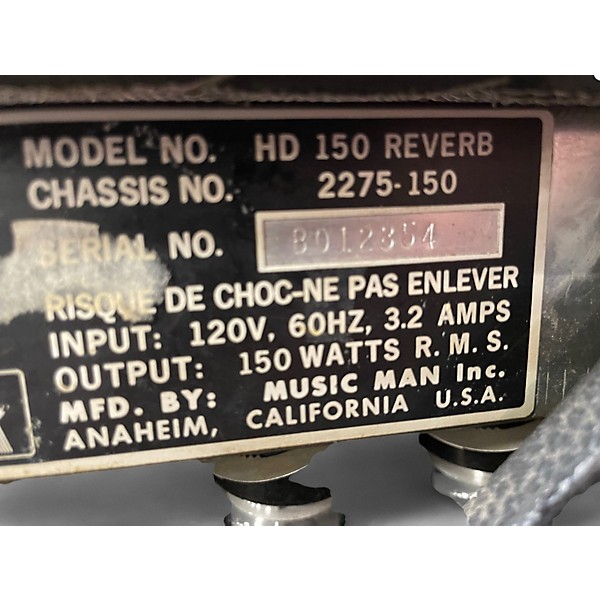 Vintage 1981 Music Man HD150 Reverb head Tube Guitar Amp Head