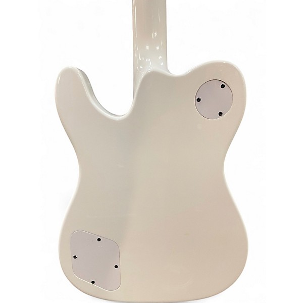 Used Fender JA90 Jim Adkins Thinline Telecaster Arctic White Hollow Body Electric Guitar