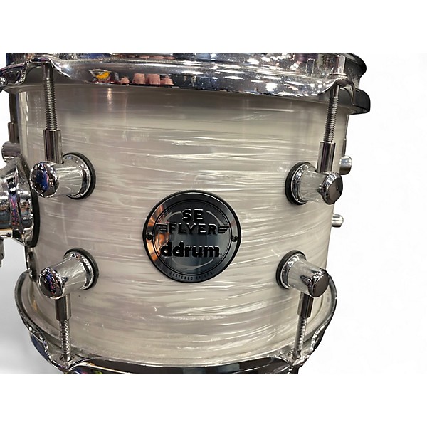 Used ddrum 4 Piece SE Flyer Pitstop 4pc Shell Pack White Pearl Drum Kit