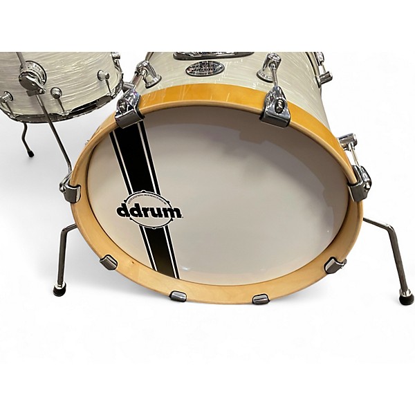 Used ddrum 4 Piece SE Flyer Pitstop 4pc Shell Pack White Pearl Drum Kit