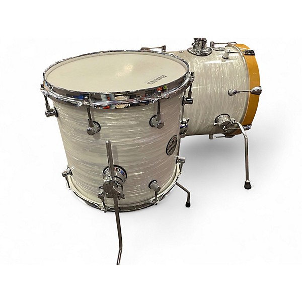Used ddrum 4 Piece SE Flyer Pitstop 4pc Shell Pack White Pearl Drum Kit