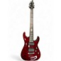 Used Schecter Guitar Research Damien Elite 7 Red Burst Solid Body Electric Guitar thumbnail