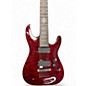 Used Schecter Guitar Research Damien Elite 7 Red Burst Solid Body Electric Guitar