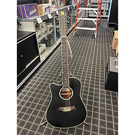 Used Vangoa VGE122L Flat Black Acoustic Electric Guitar