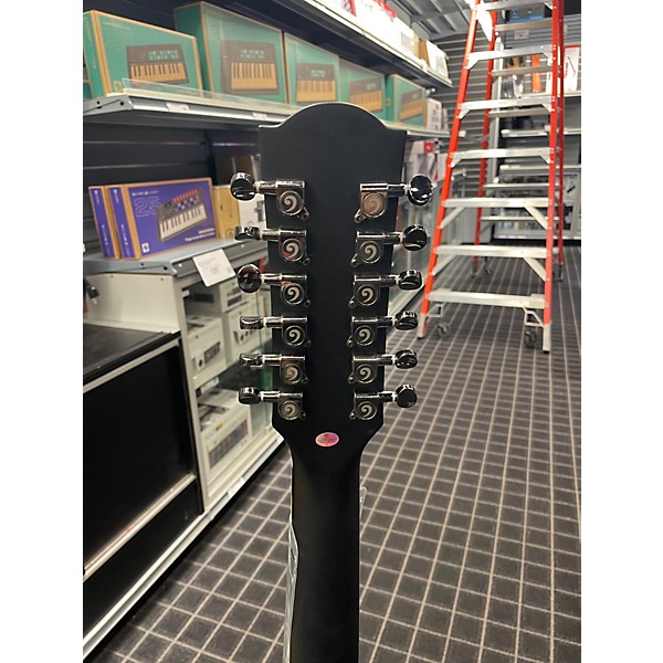 Used Vangoa VGE122L Flat Black Acoustic Electric Guitar