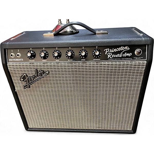 Used Fender 1965 Princeton Reverb 15W 1x10 Tube Guitar Combo Amp
