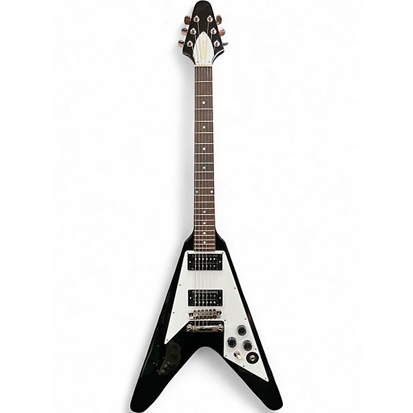 Used Epiphone KIRK HAMMETT 1979 FLYING V Black Solid Body Electric Guitar