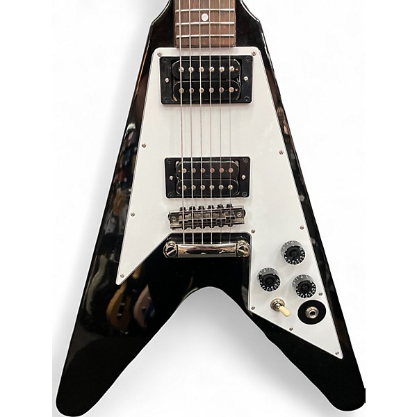 Used Epiphone KIRK HAMMETT 1979 FLYING V Black Solid Body Electric Guitar