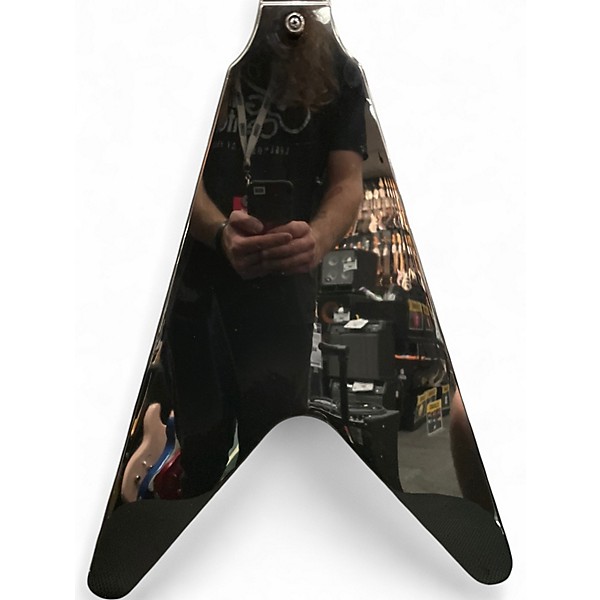 Used Epiphone KIRK HAMMETT 1979 FLYING V Black Solid Body Electric Guitar