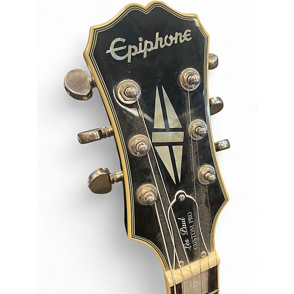 Used Epiphone Les Paul Custom Pro Silverburst Solid Body Electric Guitar