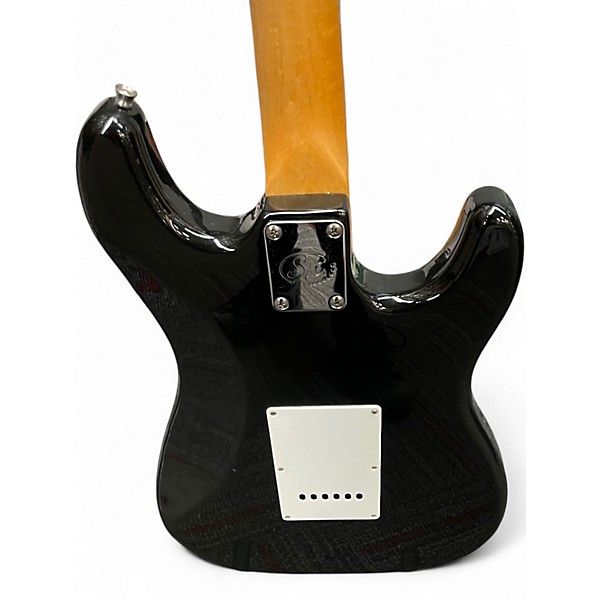 Used SX Vintage Series LH Black Solid Body Electric Guitar