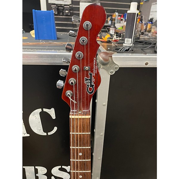 Used G&L 25th Anniversary ASAT Signed by George Fullerton Trans Red Solid Body Electric Guitar