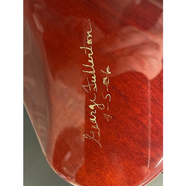 Used G&L 25th Anniversary ASAT Signed by George Fullerton Trans Red Solid Body Electric Guitar