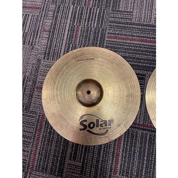 Used Solar by Sabian 14in 14 HATS PAIR Cymbal