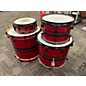 Used Spaun 4 Piece Custom Series Red Sparkle Drum Kit thumbnail