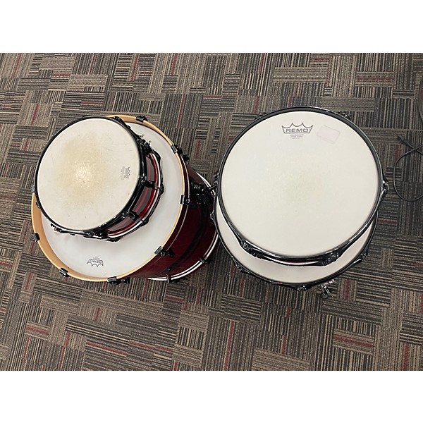 Used Spaun 4 Piece Custom Series Red Sparkle Drum Kit