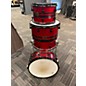 Used Spaun 4 Piece Custom Series Red Sparkle Drum Kit