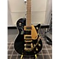 Used 2023 Gretsch Guitars G5235T Black and Gold Solid Body Electric Guitar