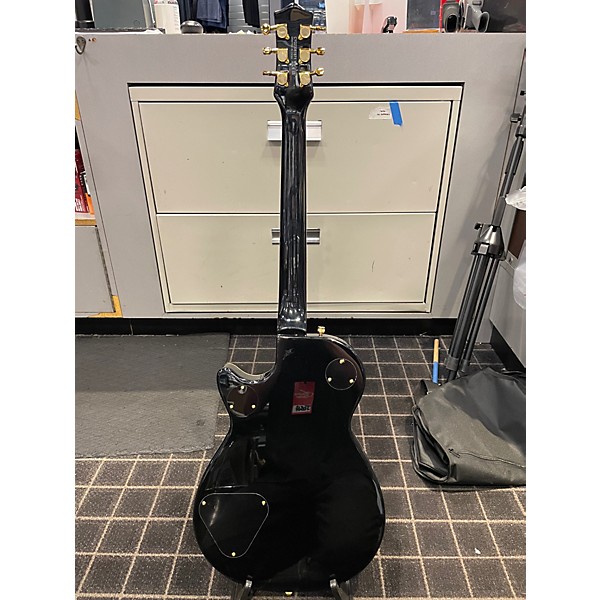 Used 2023 Gretsch Guitars G5235T Black and Gold Solid Body Electric Guitar