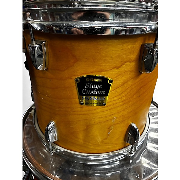 Used Yamaha 4 Piece Stage Custom Natural Drum Kit