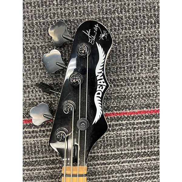 Used Dean John Entwhistle Signature Spider Black Electric Bass Guitar