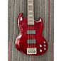 Used ESP LTD Viper 404 Trans Red Electric Bass Guitar
