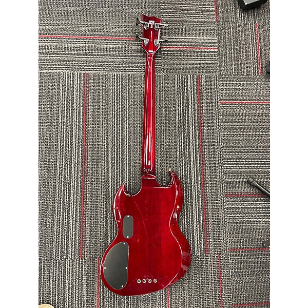 Used ESP LTD Viper 404 Trans Red Electric Bass Guitar