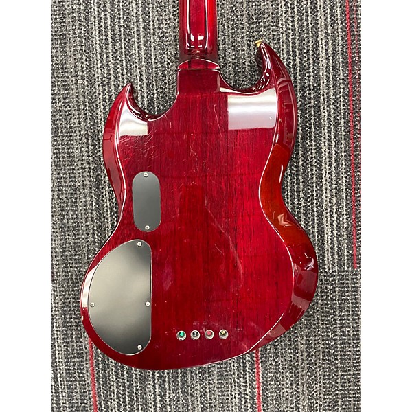 Used ESP LTD Viper 404 Trans Red Electric Bass Guitar