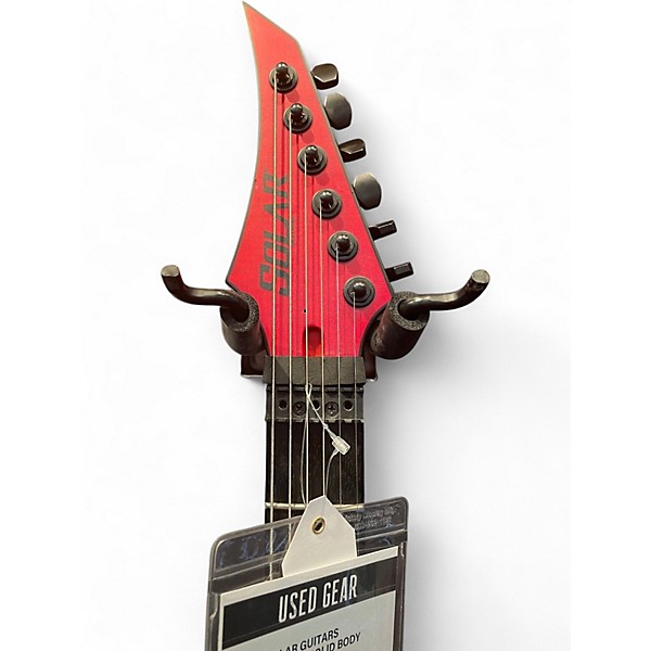 Used Solar Guitars S1.6FRFBR Red Solid Body Electric Guitar