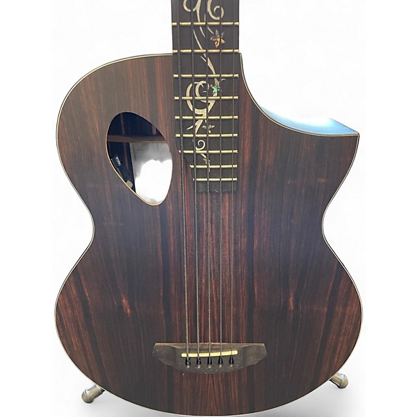Used Michael Kelly MKDF5 5 String Dragonfly Acoustic Electric Ebony Acoustic Bass Guitar