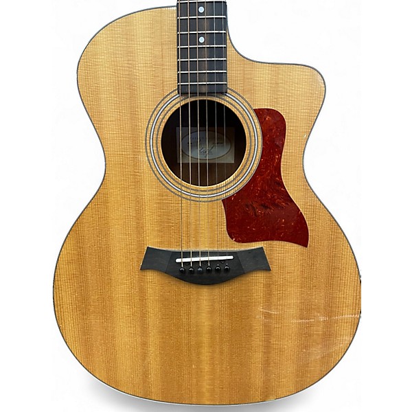 Used Taylor 214CE Natural Acoustic Electric Guitar