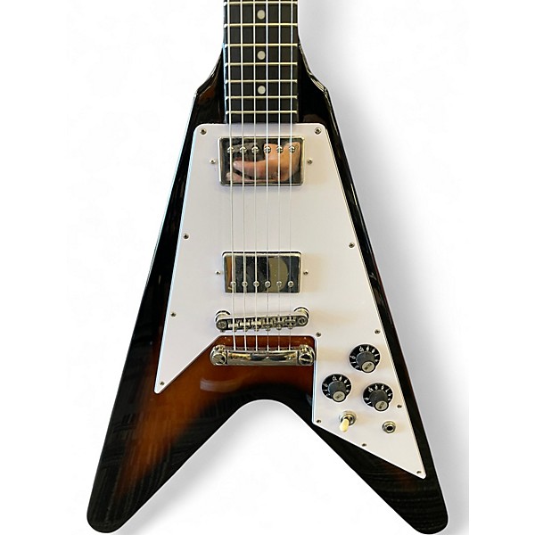 Used Epiphone Flying V 70's Tobacco Sunburst Solid Body Electric Guitar
