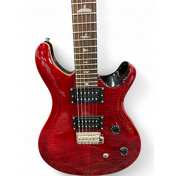 Used PRS SE CE Black Cherry Solid Body Electric Guitar