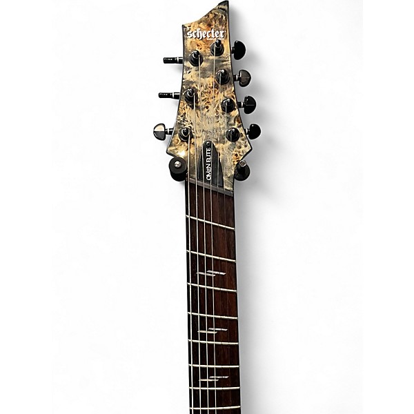 Used Schecter Guitar Research omen elite 7 multi scale Natural Solid Body Electric Guitar